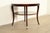 Baker Furniture Company Barbara Barry for Baker Furniture Modern Regency Dark Mahogany Two-Tier Center Table For Sale - Image 4 of 17