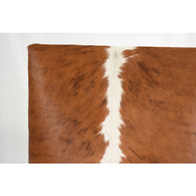 1920s Statement Pair of Grand Antique Armchairs | New Cowhide Upholstery For Sale In Washington DC - Image 6 of 16