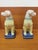 Here's a delightful pair of porcelain Yellow Labrador Retrievers created in the spirit of the Staffordshire dog....