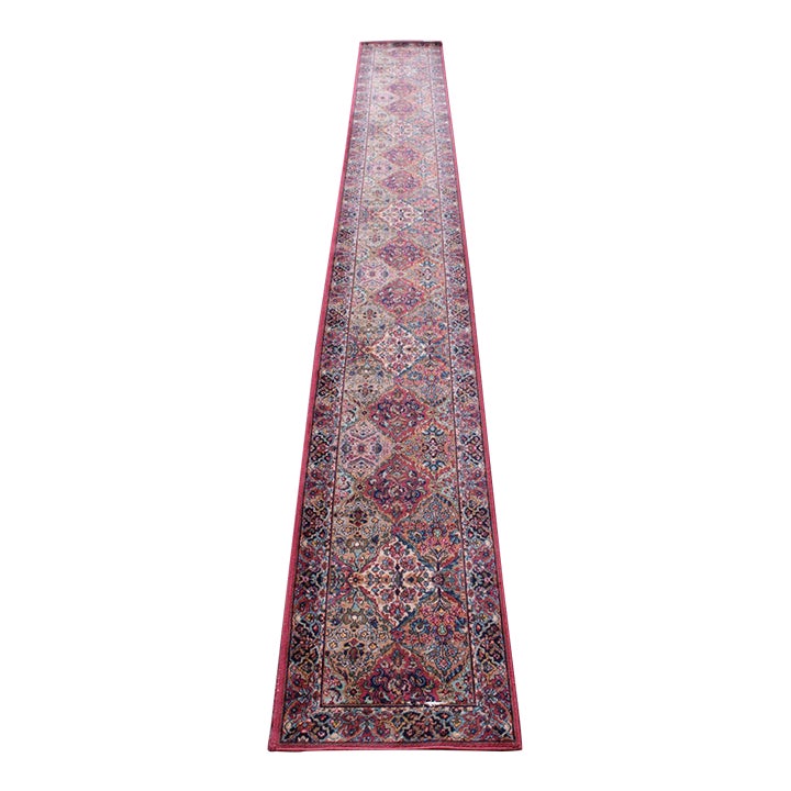 Karastan Multi Color Wool Runner Rug | Chairish