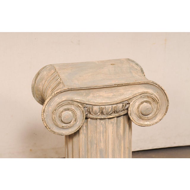 Mid 20th Century French Ionic Column Pedestal Accent Tables - A Pair For Sale - Image 11 of 12