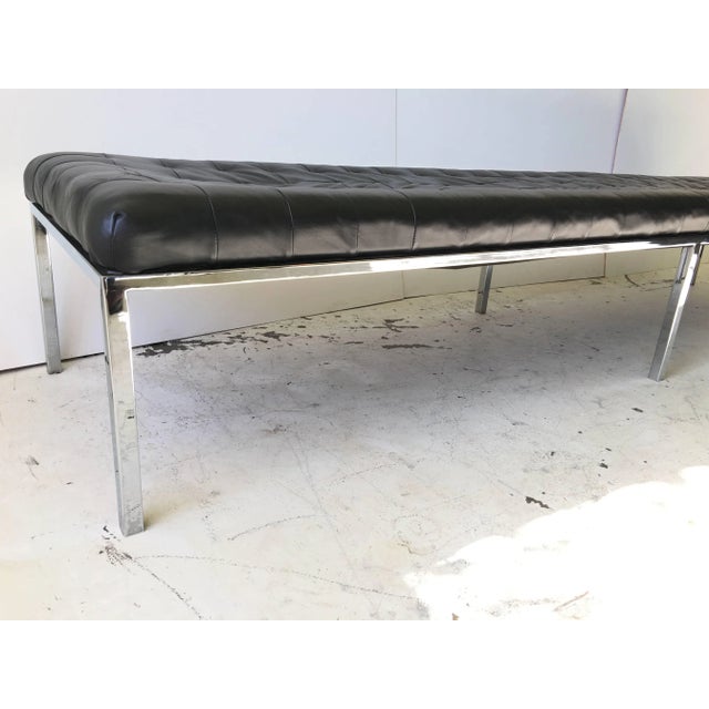 1970s 1970s Chrome "Museum" Bench for Metropolitan For Sale - Image 5 of 11