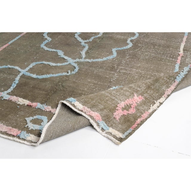 Vintage Turkish Wool Carpet For Sale - Image 4 of 10