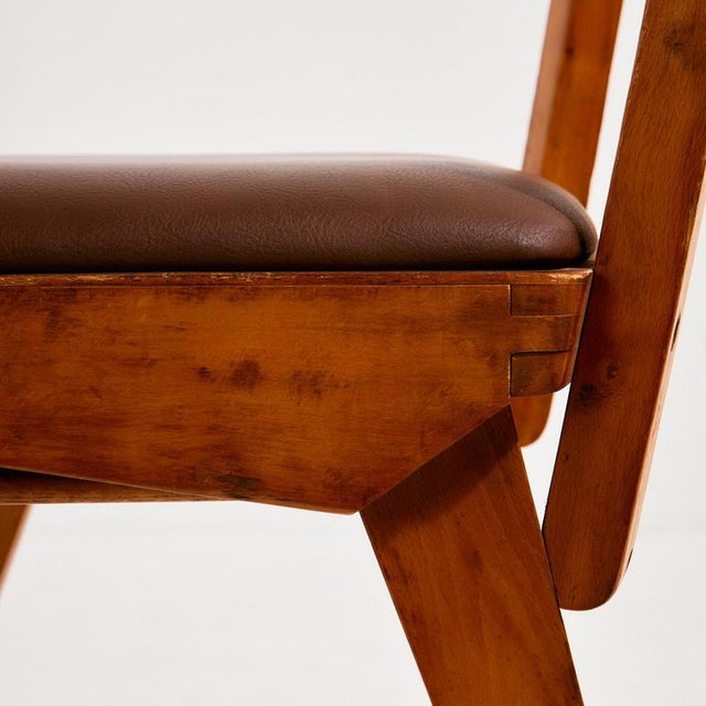 Vintage Side Chair in Oak For Sale - Image 16 of 18