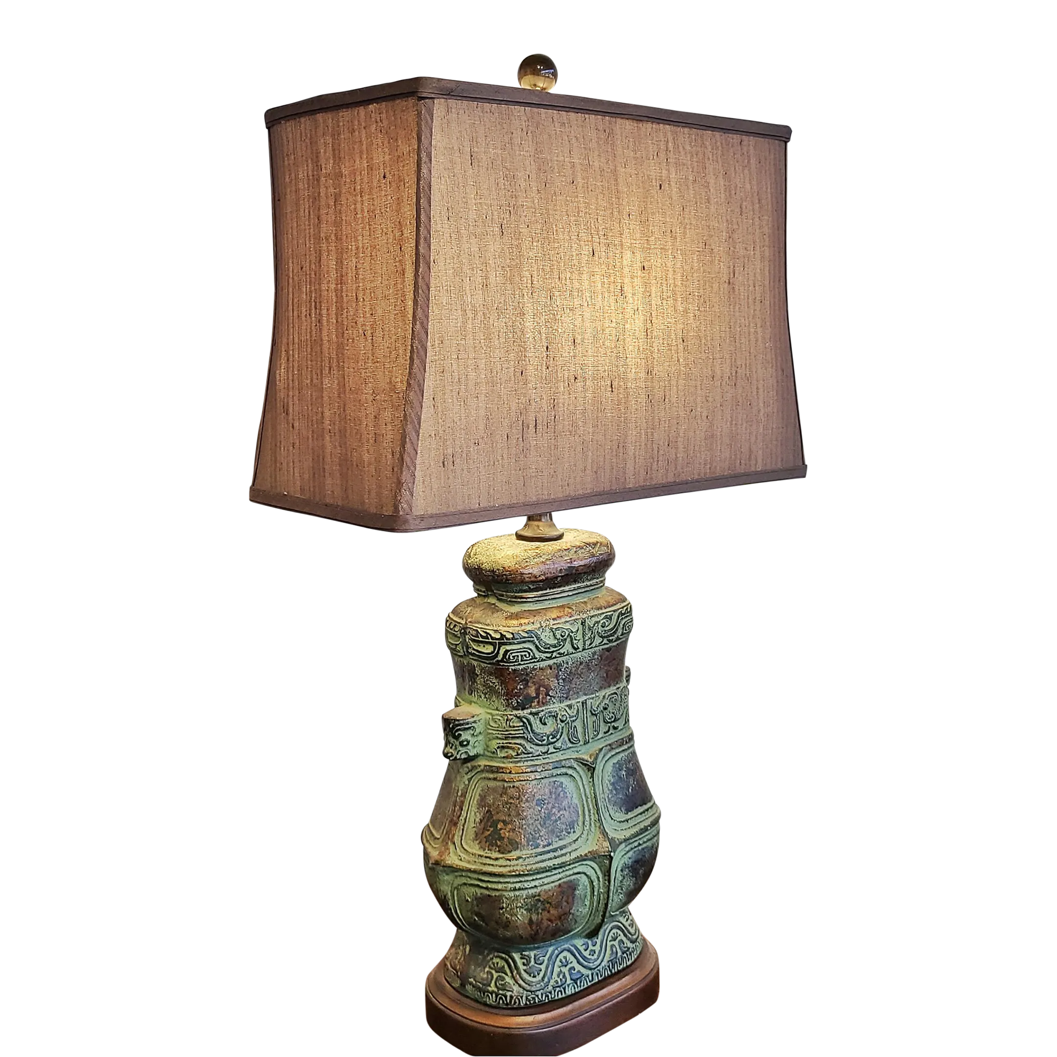 Bronze Frederick Cooper Table Lamp in the Style of James Mont