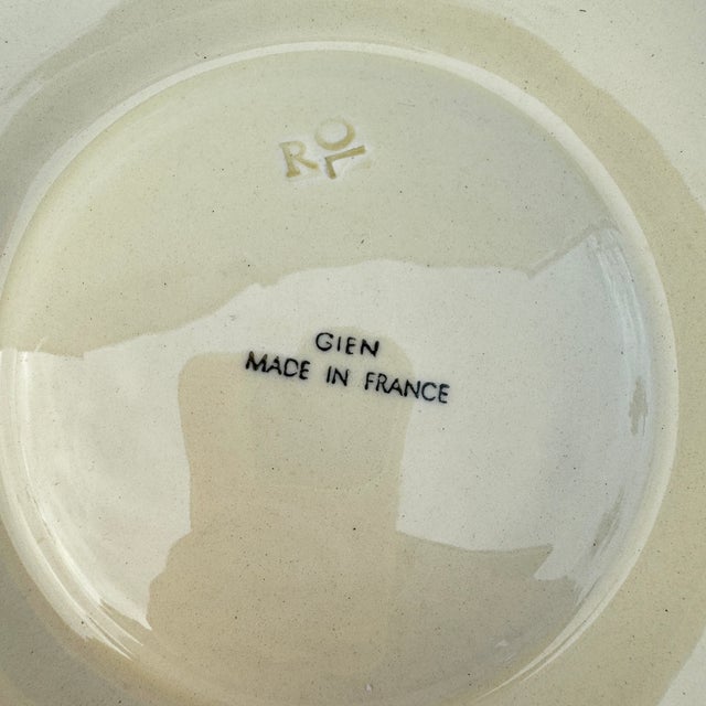 20th Century Gien Majolica Earthenware Artichoke Plates- Set of 4 For Sale - Image 13 of 13