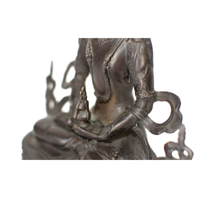 Bronze Tibetan Amitayus For Sale In Los Angeles - Image 6 of 13