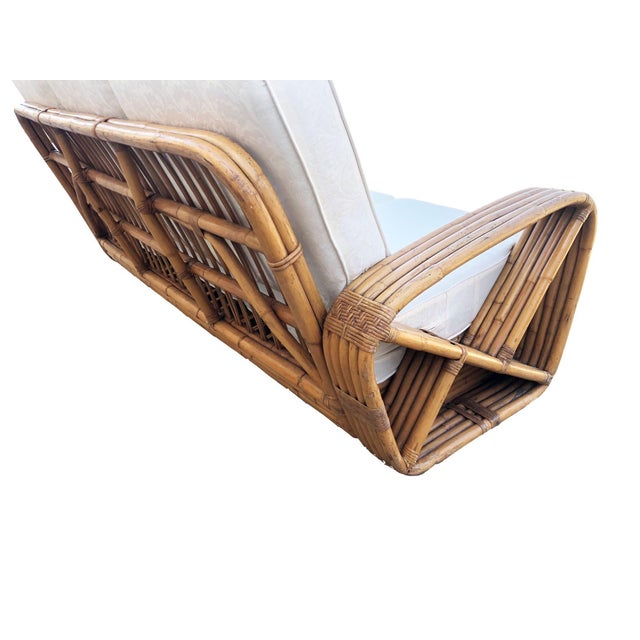 Paul T. Frankl 5-Strand Square Pretzel Square-Back 3-Seat Sofa (Unrestored) For Sale - Image 9 of 12