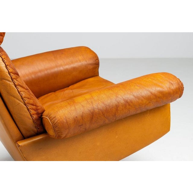Vintage DS-31 High-Back Lounge Chair in Naturel Leather from de Sede, 1970 For Sale - Image 15 of 18