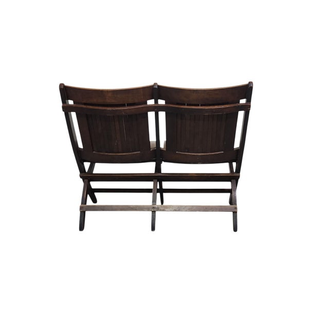 American 1920s Heywood Wakefield Attributed Bleacher Style Seating For Sale - Image 3 of 8