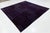 Abstract Abstract Modern Tibetan Rug in Amethyst and Slate – Hand-Knotted Wool & Silk For Sale - Image 3 of 10