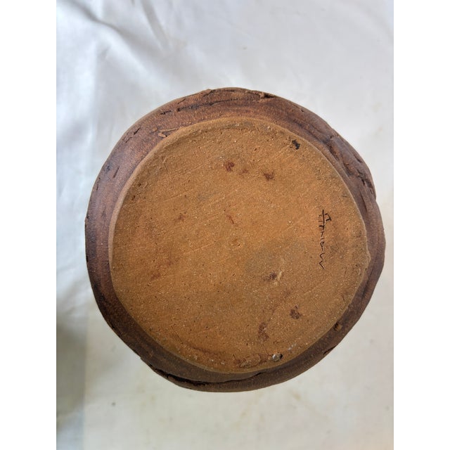 Vintage Organic Pottery Vase For Sale In Chicago - Image 6 of 7