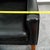 Mid Century Danish Modern Lounge Chair Leather Black Arm Denmark Wingback MCM For Sale - Image 9 of 11