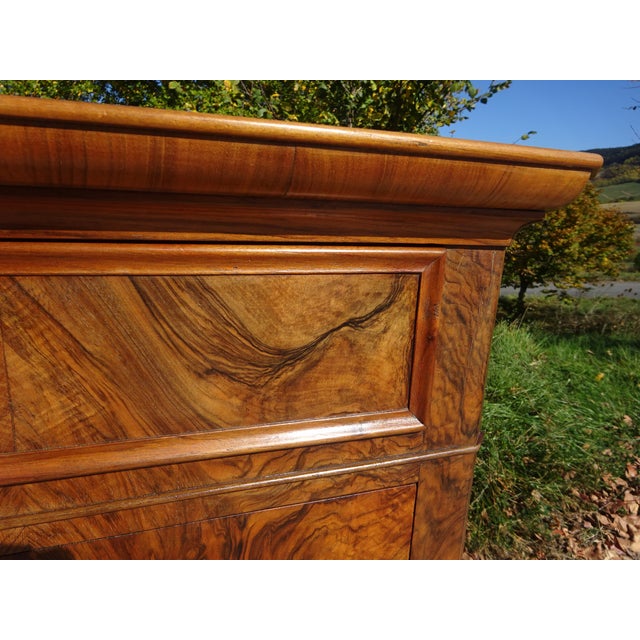 Wood Louis Philippe Walnut Chest of Drawers, 19th Century For Sale - Image 7 of 18