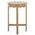 Wood Seraphina Round Accent Table in Desert Brown For Sale - Image 7 of 8