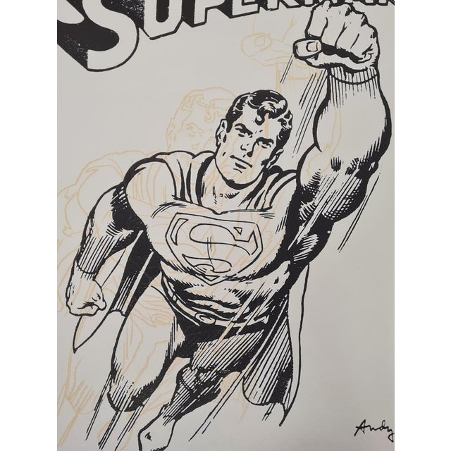 Pop Art After Andy Warhol, Superman, 1980s, Lithograph For Sale - Image 3 of 9