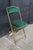 Mid 20th Century A. Fritz + Co Mid Century Gold Frame & Green Velvet Metal Folding Chairs Modern For Sale - Image 9 of 16