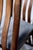 Set of 4 Oak Arched Dining Chairs With Blue Velvet Upholstered Seats For Sale - Image 13 of 16