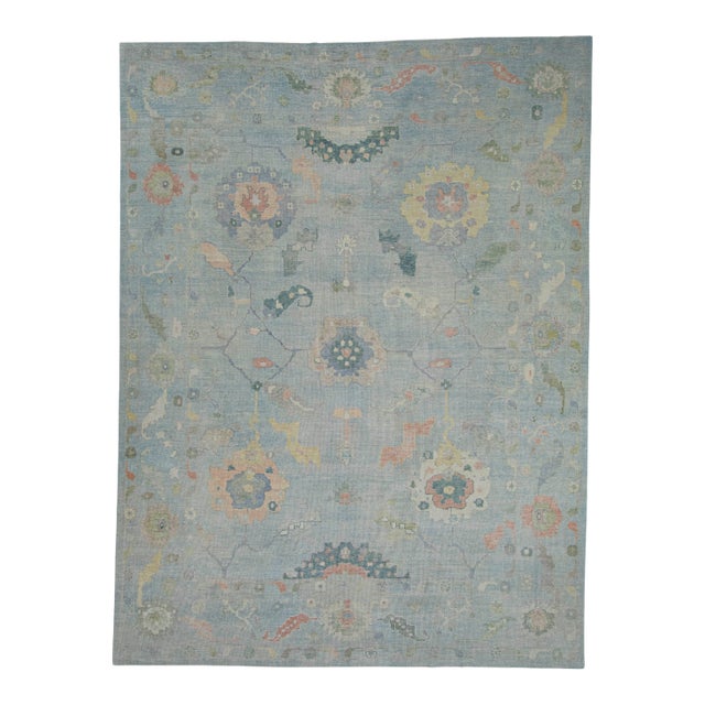 Turkish Oushak Rug 11'10" x 15'8" #20399 For Sale