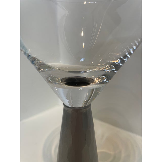 Modern Martini Glasses, 10 Ounces - Set of Two For Sale - Image 11 of 14