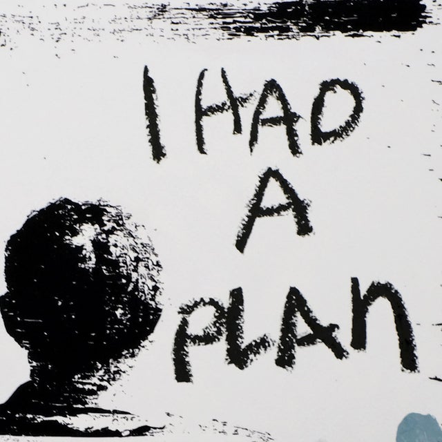 I Had a Plan- Mid Century Style Embellished Giclee Print For Sale - Image 4 of 5
