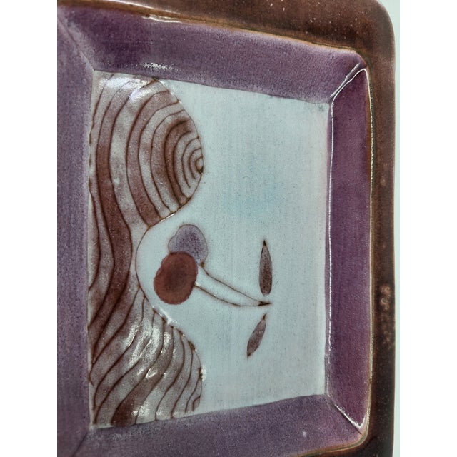 Vintage Ceramic Trinket Tray from Cloutier Brothers, France, 1950 For Sale - Image 9 of 11