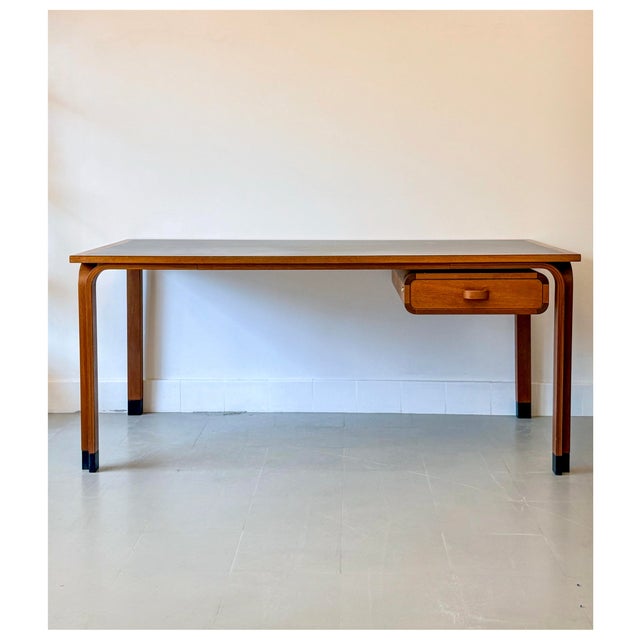 Large Desk by Rud Thygesen and Johnny Sorensen Magnus Olesen, Denmark, 1970s, in Very Good conditions. Designed 1970 to...