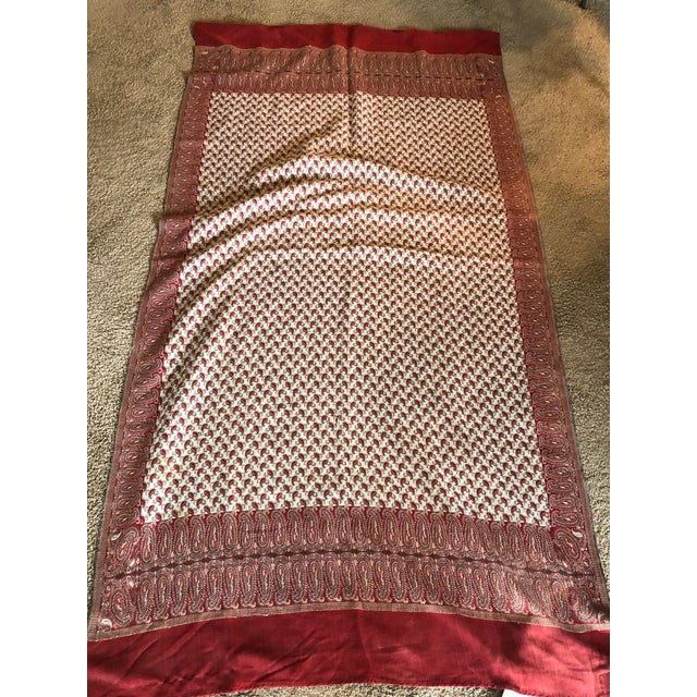 Vintage Paisley Throw From Persia For Sale - Image 4 of 6
