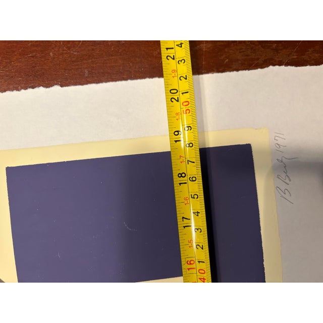 Mid-Century Modern Barbara Beck 1971 Mid Century Modern Screen Print on Paper - Signed/Dated/Unframed For Sale - Image 3 of 7