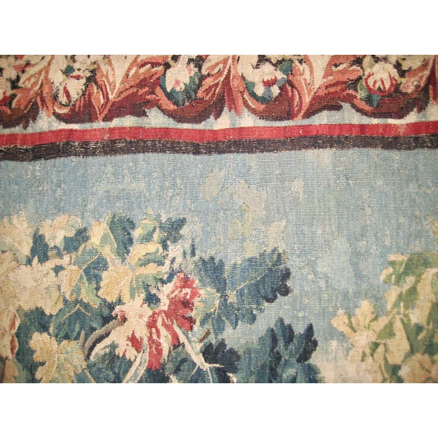 Aubusson Chinoiserie Verdure Tapestry Circa 1750 For Sale - Image 11 of 12