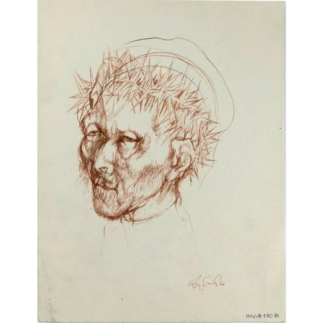 Modern Leo Guida, Andalusian Peasant, Original Etching, 1964 For Sale - Image 3 of 3