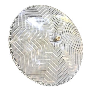 1920s Glass Art Deco Ceiling Light Fixture For Sale