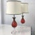 Mid 20th Century Red Italian Murano Glass Table Lamps - Set of 2 For Sale - Image 4 of 11