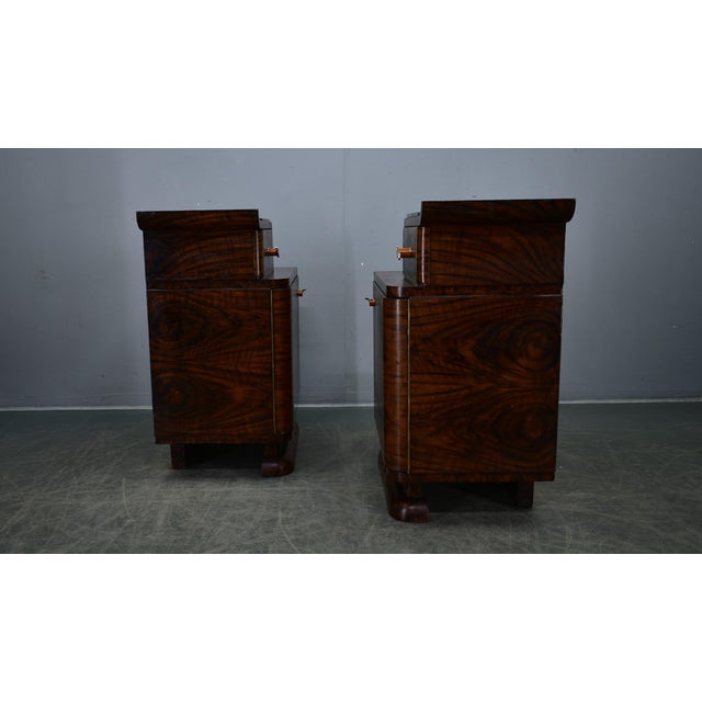 Art Deco Bedside Tables, Former Czechoslovakia, 1930s, Set of 2 For Sale - Image 14 of 18