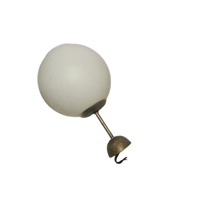 Art Deco Communist Pendant Lamp, Poland, 1960s For Sale - Image 12 of 15