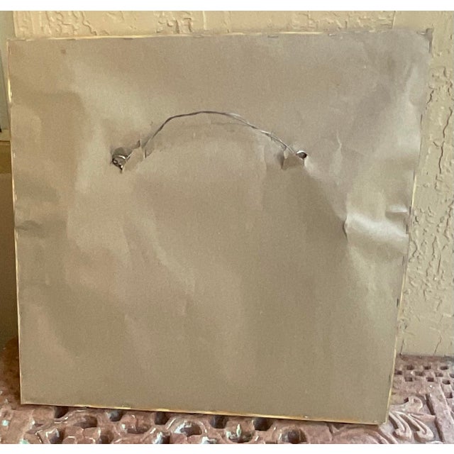 Exquisite Hand-Painted Persian Ceramic Tile Art -Framed Wall Hanging For Sale - Image 11 of 17