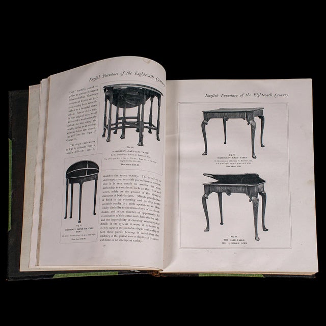 Green 1920's 3vols Antique Reference Books For Sale - Image 8 of 12