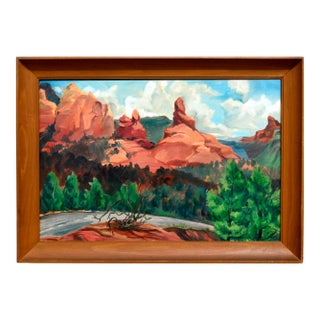 Bob Custis Mid-Century Impressionist South Coyote Buttes, Arizona Landscape 1955 For Sale