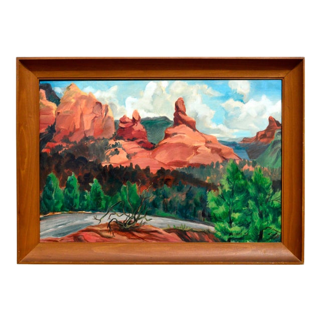 Bob Custis Mid-Century Impressionist South Coyote Buttes, Arizona Landscape 1955 For Sale