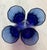 Blue 1990s Set of 4 Vintage Anchor Hocking Essex Cobalt Blue Tumblers For Sale - Image 8 of 12