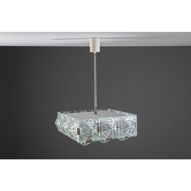 Vintage Pendant Light by Jaroslav Bejvl for Kamenický Šenov, 1960s For Sale - Image 9 of 18