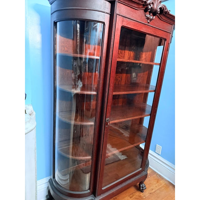 Wood Late 19th Century Victorian Curio Cabinet For Sale - Image 7 of 12