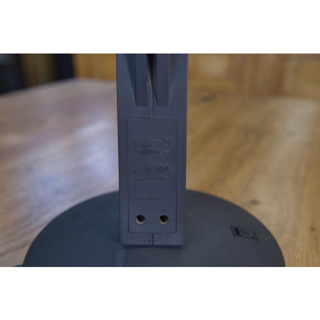 Gray Vintage Lisa Table Lamp by Guiseppe Cardile for Valenti, 1980s For Sale - Image 8 of 9