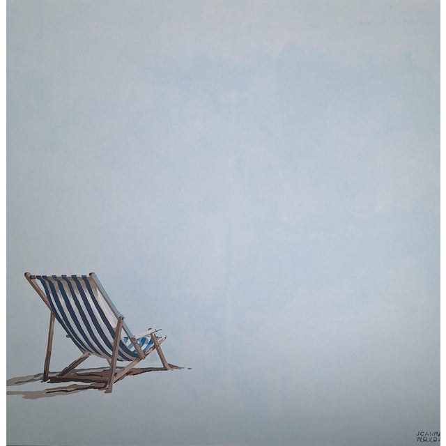 Joanna Woyda, The Beach: A Beach Chair, 2026, Acrylic on Canvas For Sale - Image 4 of 4