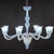 This spectacularly large vintage eight-arm Murano chandelier is a defining statement piece of lighting art, crafted in the...