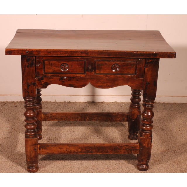Antique Spanish Walnut Table, 1600s For Sale - Image 11 of 11