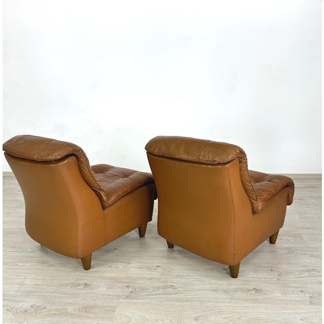 1970s Italian Lounge Chairs - A Pair For Sale - Image 5 of 12
