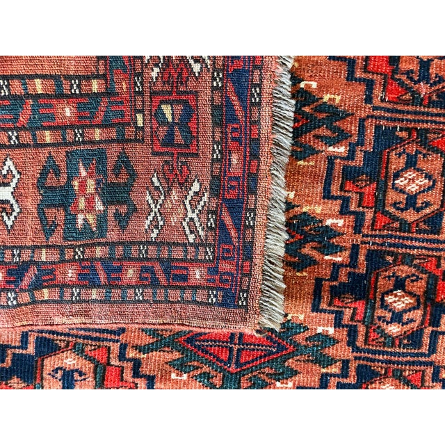 Textile Antique Ersari Turkoman Rug 3'0" X 4'9" For Sale - Image 7 of 9