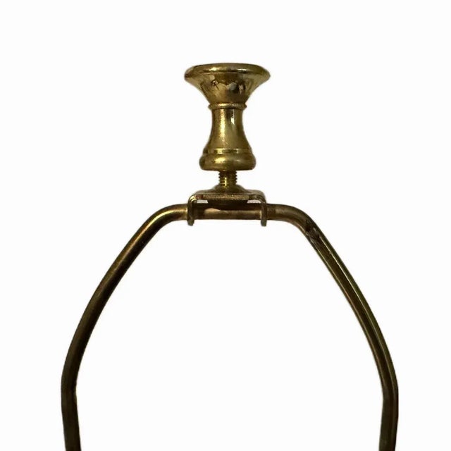 Hollywood Regency Vintage Hollywood Regency Unmarked Stiffel Brass Column Lamp For Sale - Image 3 of 3