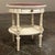 Early 20th Century Antique French Louis XVI Painted Oval Side Table With Leather Top For Sale - Image 5 of 17